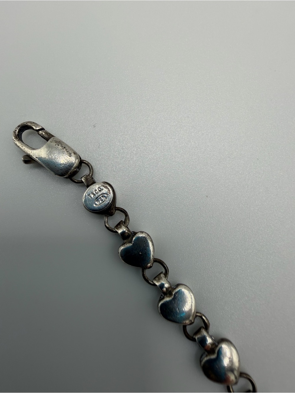 Tiffany & Co. 925 Silver Heart Link Bracelet - Picture 11 of 15
